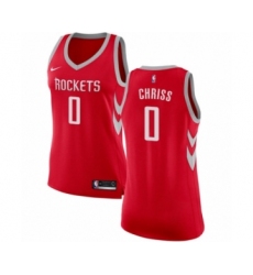 Women's Nike Houston Rockets #0 Marquese Chriss Swingman Red NBA Jersey - Icon Edition