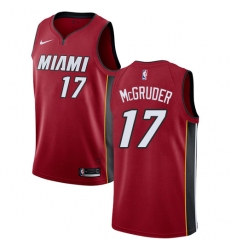 Women's Nike Miami Heat #17 Rodney McGruder Swingman Red NBA Jersey Statement Edition