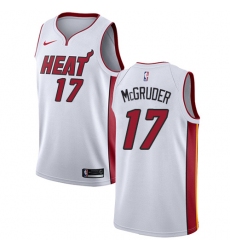 Women's Nike Miami Heat #17 Rodney McGruder Swingman White NBA Jersey - Association Edition