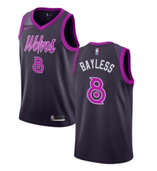 Youth Nike Minnesota Timberwolves #8 Jerryd Bayless Swingman Purple NBA Jersey - City Edition