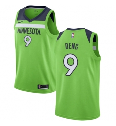 Youth Nike Minnesota Timberwolves #9 Luol Deng Swingman Green NBA Jersey Statement Edition