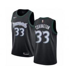 Youth Nike Minnesota Timberwolves #33 Robert Covington Swingman Black Hardwood Classics Jersey