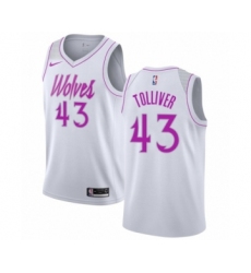 Men's Nike Minnesota Timberwolves #43 Anthony Tolliver White Swingman Jersey - Earned Edition