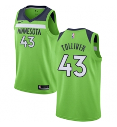 Women's Nike Minnesota Timberwolves #43 Anthony Tolliver Swingman Green NBA Jersey Statement Edition