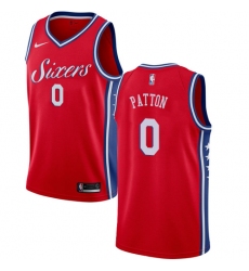 Men's Nike Philadelphia 76ers #0 Justin Patton Swingman Red NBA Jersey Statement Edition