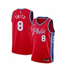 Youth Philadelphia 76ers #8 Zhaire Smith Swingman Red Finished Basketball Jersey - Statement Edition