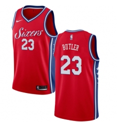 Men's Nike Philadelphia 76ers #23 Jimmy Butler Swingman Red NBA Jersey Statement Edition