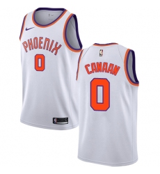 Men's Nike Phoenix Suns #0 Isaiah Canaan Swingman White NBA Jersey - Association Edition