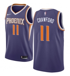 Men's Nike Phoenix Suns #11 Jamal Crawford Swingman Purple NBA Jersey - Icon Edition