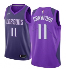 Women's Nike Phoenix Suns #11 Jamal Crawford Swingman Purple NBA Jersey - City Edition