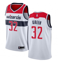 Youth Nike Washington Wizards #32 Jeff Green Swingman White NBA Jersey - Association Edition