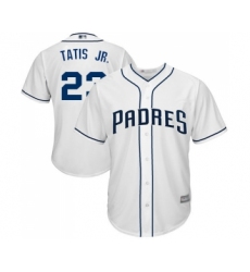 Youth San Diego Padres #23 Fernando Tatis Jr. Replica White Home Cool Base Baseball Jersey