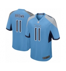 Men's Tennessee Titans #11 A.J. Brown Game Light Blue Alternate Football Jersey