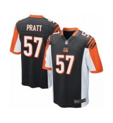Men's Cincinnati Bengals #57 Germaine Pratt Game Black Team Color Football Jersey