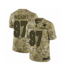 Youth Miami Dolphins #97 Christian Wilkins Limited Camo 2018 Salute to Service Football Jersey