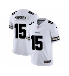 Men's Jacksonville Jaguars #15 Gardner Minshew II White Team Logo Cool Edition Jersey