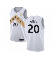 Women's Toronto Raptors #20 Jodie Meeks Swingman White 2019 Basketball Finals Champions Jersey - City Edition