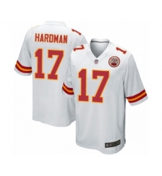 Men's Kansas City Chiefs #17 Mecole Hardman Game White Football Jersey