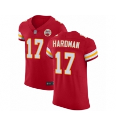 Men's Kansas City Chiefs #17 Mecole Hardman Red Team Color Vapor Untouchable Elite Player Football Jersey