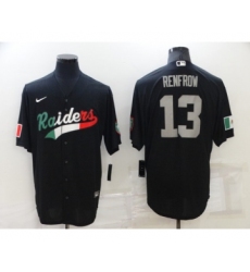 Men's Las Vegas Raiders #13 Hunter Renfrow Black Mexico Stitched Jersey