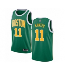 Youth Boston Celtics #11 Enes Kanter Swingman Green Salute to Service Basketball Jersey