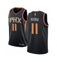 Women's Phoenix Suns #11 Ricky Rubio Swingman Black Basketball Jersey Statement Edition