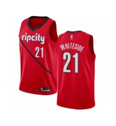 Youth Portland Trail Blazers #21 Hassan Whiteside Red Swingman Jersey - Earned Edition