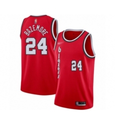 Women's Portland Trail Blazers #24 Kent Bazemore Swingman Red Hardwood Classics Basketball Jersey