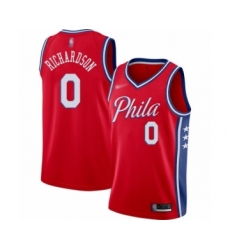 Youth Philadelphia 76ers #0 Josh Richardson Swingman Red Finished Basketball Jersey - Statement Edition