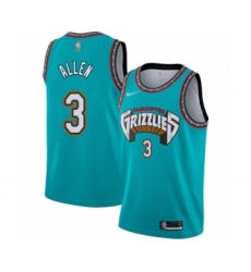 Youth Memphis Grizzlies #3 Grayson Allen Swingman Green Hardwood Classic Basketball Jersey