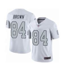 Men's Oakland Raiders #84 Antonio Brown Limited White Rush Vapor Untouchable Football Jersey
