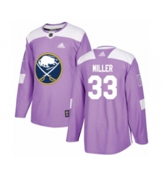 Youth Buffalo Sabres #33 Colin Miller Authentic Purple Fights Cancer Practice Hockey Jersey