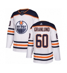 Youth Edmonton Oilers #60 Markus Granlund Authentic White Away Hockey Jersey