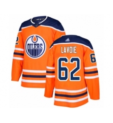 Youth Edmonton Oilers #62 Raphael Lavoie Authentic Orange Home Hockey Jersey