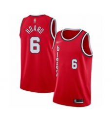 Women's Portland Trail Blazers #6 Jaylen Hoard Swingman Red Hardwood Classics Basketball Jersey