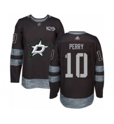 Men's Dallas Stars #10 Corey Perry Authentic Black 1917-2017 100th Anniversary Hockey Jersey