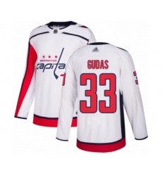 Youth Washington Capitals #33 Radko Gudas Authentic White Away Hockey Jersey