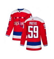 Men's Washington Capitals #59 Aliaksei Protas Authentic Red Alternate Hockey Jersey