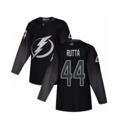 Men's Tampa Bay Lightning #44 Jan Rutta Authentic Black Alternate Hockey Jersey
