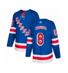 Men's New York Rangers #8 Jacob Trouba Authentic Royal Blue Home Hockey Jersey
