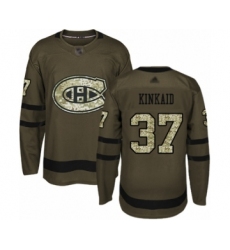Men's Montreal Canadiens #37 Keith Kinkaid Authentic White Away Hockey Jersey
