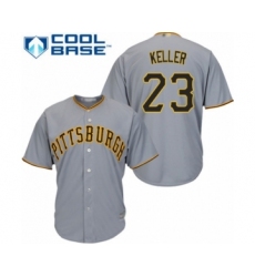 Youth Pittsburgh Pirates #23 Mitch Keller Authentic Grey Road Cool Base Baseball Player Jersey
