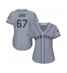 Women's New York Mets #67 Seth Lugo Authentic Grey Road Cool Base Baseball Player Jersey
