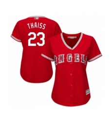 Women's Los Angeles Angels of Anaheim #23 Matt Thaiss Authentic Red Alternate Cool Base Baseball Player Jersey