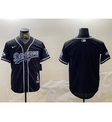 Women's Los Angeles Dodgers Blank Black 2024 World Series Champions Limited Stitched Baseball Jersey(Run Small)