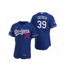 Men's Los Angeles Dodgers #39 Blake Treinen Royal 2020 World Series Champions Authentic Jersey