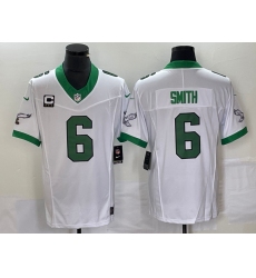 Men's Nike Philadelphia Eagles #6 DeVonta Smith White 2023 F.U.S.E. Vapor Untouchable C Stitched Football Jersey