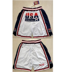 Men's Team USA White Shorts (Run Small)