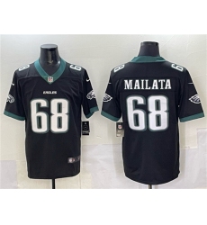 Men's Philadelphia Eagles #68 Jordan Mailata Black 2024 New Vapor Untouchable Limited Football Stitched Jersey