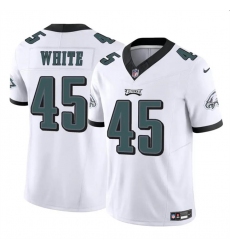 Men's Philadelphia Eagles #45 Devin White White 2023 F.U.S.E Vapor Untouchable Limited Football Stitched Jersey